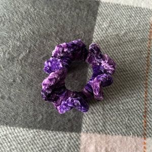 Handmade crochet hair scrunchie